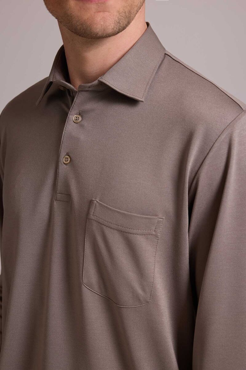 Erkek Yeşil Polo Yaka Sweatshirt - 7