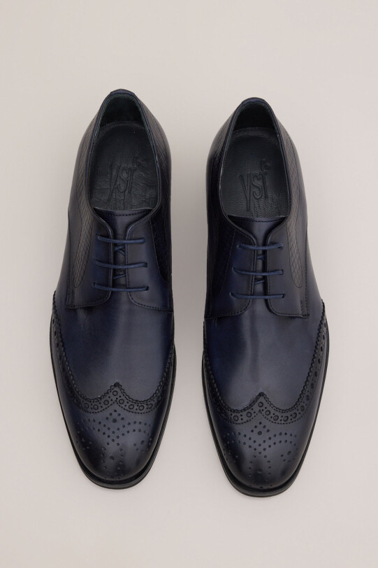 Erkek Lacivert Klasik Bağcıklı Ayakkabı
