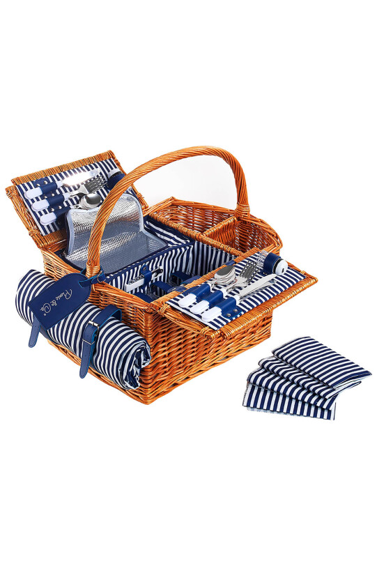 Picnic&co 4 Kişilik Beymenx Piknik Sepeti