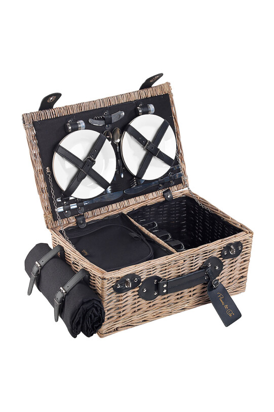 Picnic&co 4 Kişilik Desenli Piknik Sepeti