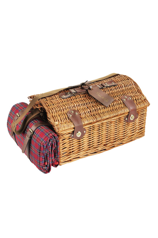 Picnic&co 4 Kişilik Ekose Desenli Piknik Sepeti - Picnic&Co (1)